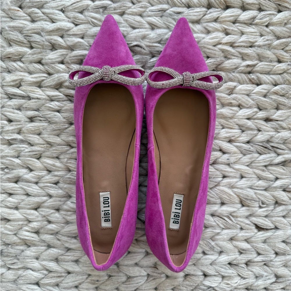Bibi Lou Fuchsia Ballet Flats